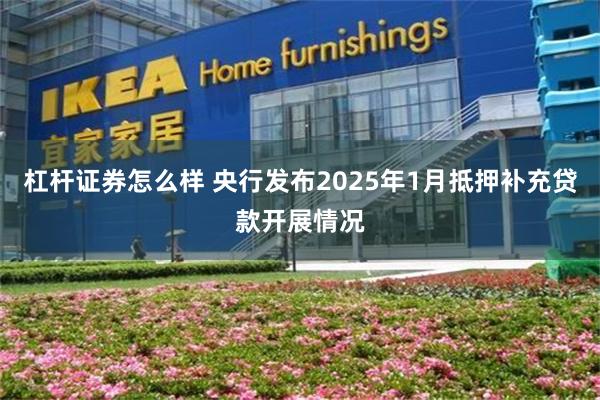 杠杆证券怎么样 央行发布2025年1月抵押补充贷款开展情况