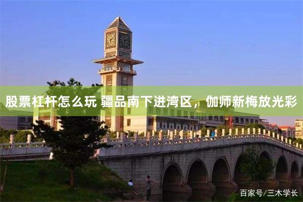 股票杠杆怎么玩 疆品南下进湾区，伽师新梅放光彩